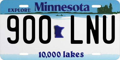 MN license plate 900LNU