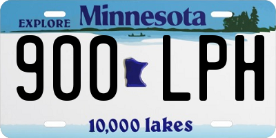 MN license plate 900LPH