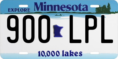 MN license plate 900LPL