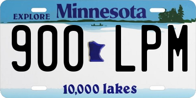 MN license plate 900LPM