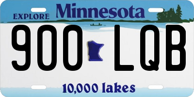 MN license plate 900LQB