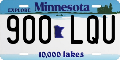 MN license plate 900LQU
