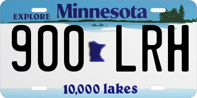 MN license plate 900LRH