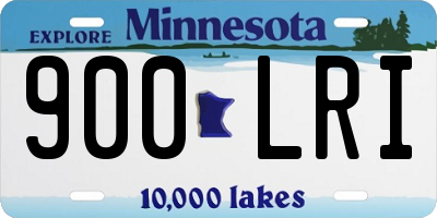 MN license plate 900LRI