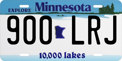 MN license plate 900LRJ
