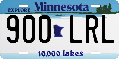 MN license plate 900LRL