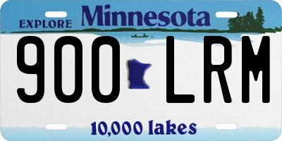 MN license plate 900LRM