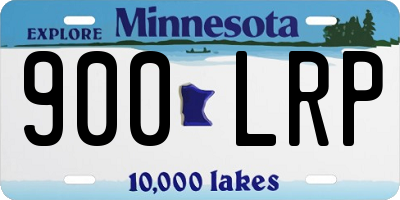 MN license plate 900LRP