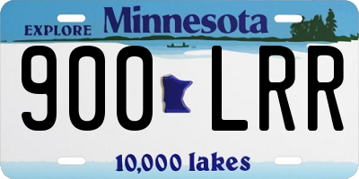 MN license plate 900LRR