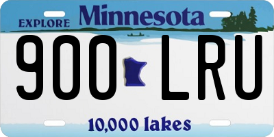 MN license plate 900LRU