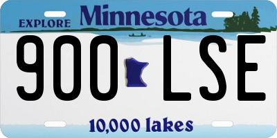 MN license plate 900LSE