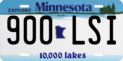 MN license plate 900LSI