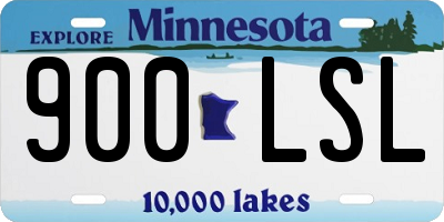 MN license plate 900LSL