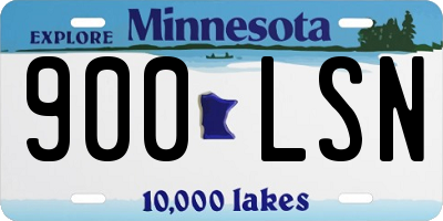 MN license plate 900LSN