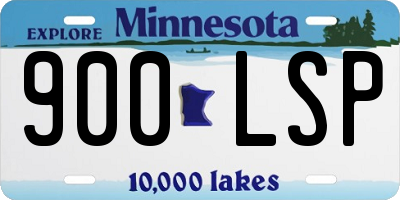 MN license plate 900LSP