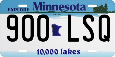 MN license plate 900LSQ