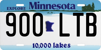 MN license plate 900LTB