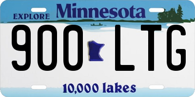 MN license plate 900LTG