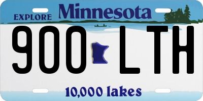 MN license plate 900LTH