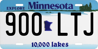 MN license plate 900LTJ