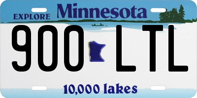 MN license plate 900LTL