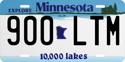 MN license plate 900LTM