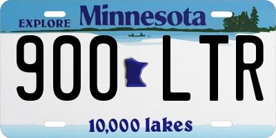 MN license plate 900LTR