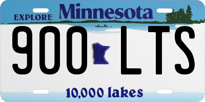 MN license plate 900LTS