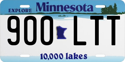 MN license plate 900LTT