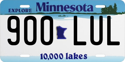 MN license plate 900LUL