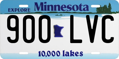 MN license plate 900LVC