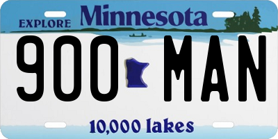 MN license plate 900MAN