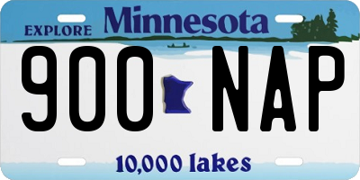 MN license plate 900NAP