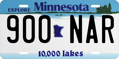 MN license plate 900NAR