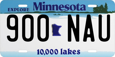 MN license plate 900NAU