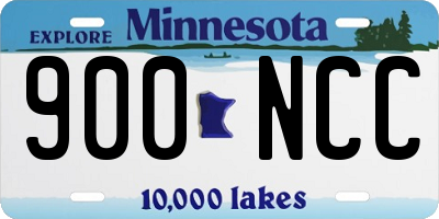 MN license plate 900NCC