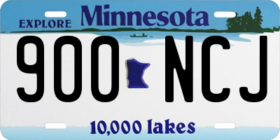 MN license plate 900NCJ