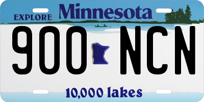 MN license plate 900NCN
