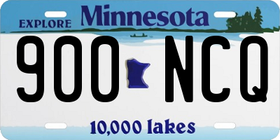 MN license plate 900NCQ