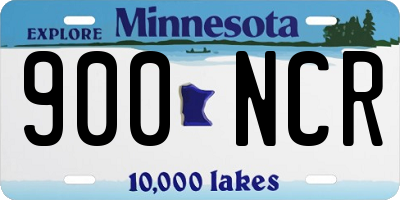 MN license plate 900NCR