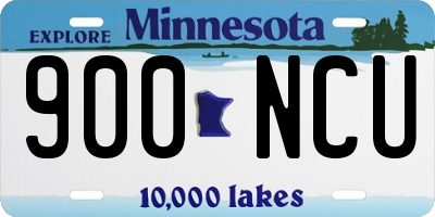 MN license plate 900NCU