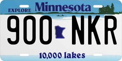 MN license plate 900NKR