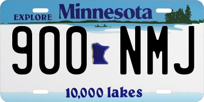 MN license plate 900NMJ