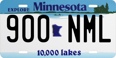 MN license plate 900NML