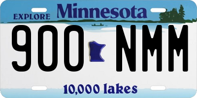 MN license plate 900NMM