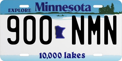 MN license plate 900NMN
