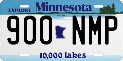 MN license plate 900NMP