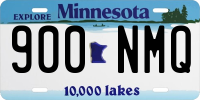 MN license plate 900NMQ