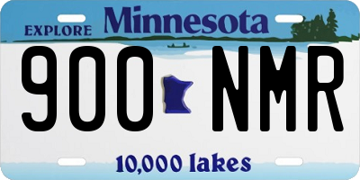 MN license plate 900NMR