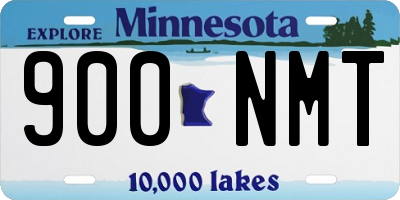 MN license plate 900NMT